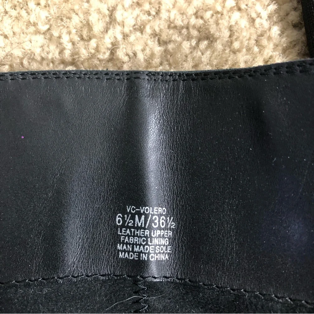 Vince Camuto Volero Black Leather Knee High Riding Boots size 6.5 - Picture 7 of 7